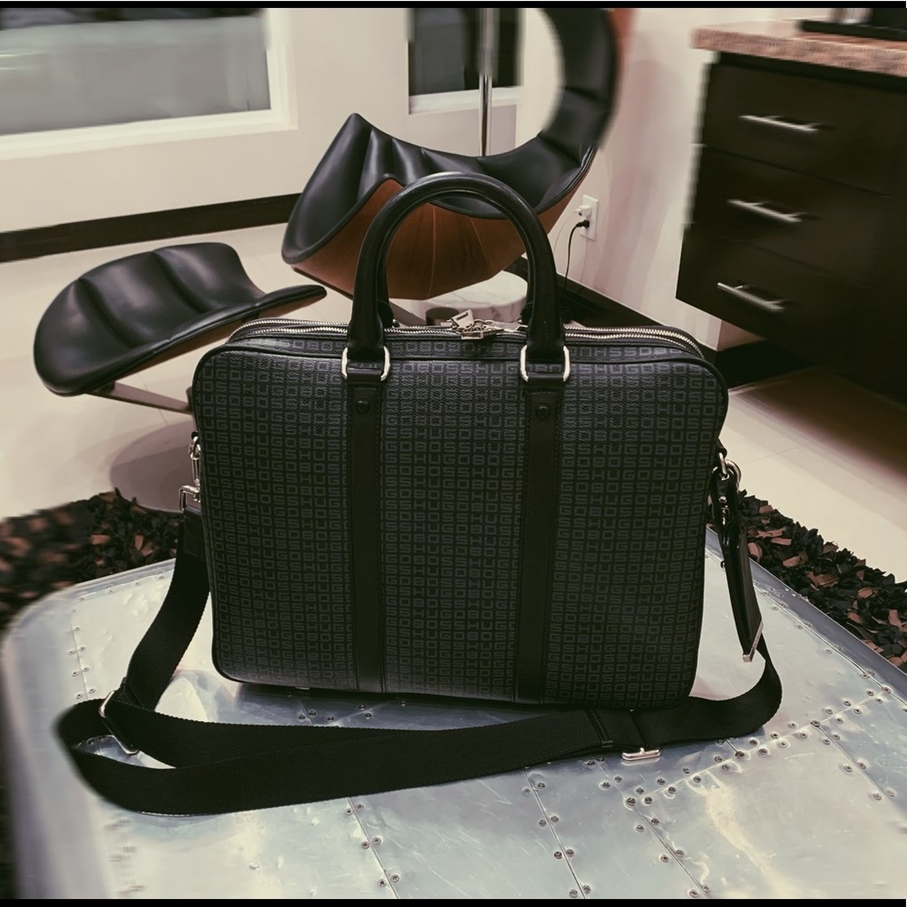Hugo Boss Special Edition Signature Briefcase Rare
